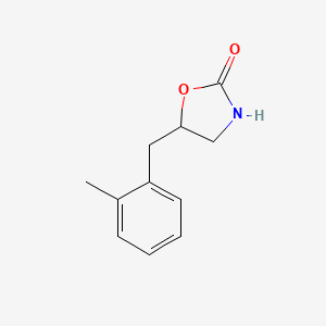 molecular formula C11H13NO2 B2699877 5-[(2-Methylphenyl)methyl]-1,3-oxazolidin-2-one CAS No. 62825-94-9