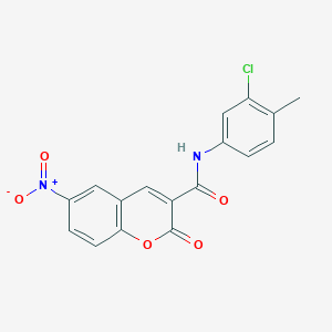 N-(3-chloro-4-methylphenyl)-6-nitro-2-oxo-2H-chromene-3-carboxamide