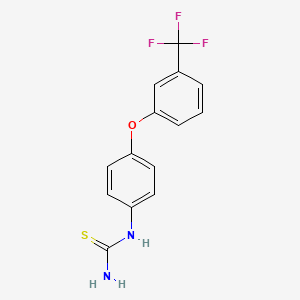 molecular formula C14H11F3N2OS B2699886 {4-[3-(三氟甲基)苯氧基]苯基}硫脲 CAS No. 1797296-39-9