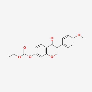 3-(4-Methoxyphenyl)-4-oxochromen-7-yl ethoxyformate