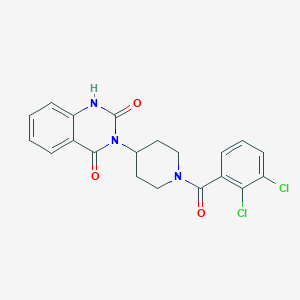 molecular formula C20H17Cl2N3O3 B2699893 3-(1-(2,3-二氯苯甲酰)哌啶-4-基)喹唑啉-2,4(1H,3H)-二酮 CAS No. 2034347-81-2