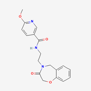 6-methoxy-N-(2-(3-oxo-2,3-dihydrobenzo[f][1,4]oxazepin-4(5H)-yl)ethyl)nicotinamide