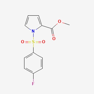 molecular formula C12H10FNO4S B2699897 methyl 1-[(4-fluorophenyl)sulfonyl]-1H-pyrrole-2-carboxylate CAS No. 866154-30-5