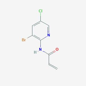 molecular formula C8H6BrClN2O B2699913 N-(3-溴-5-氯吡啶-2-基)丙-2-烯酰胺 CAS No. 2270918-75-5