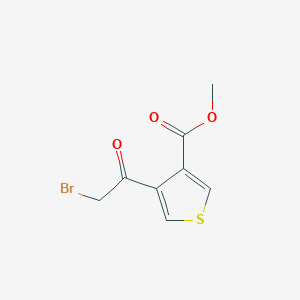 molecular formula C8H7BrO3S B2699919 甲基 4-(2-溴乙酰)噻吩-3-羧酸酯 CAS No. 2230803-90-2