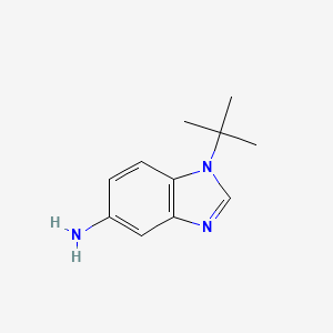 molecular formula C11H15N3 B2699923 1-tert-butyl-1H-benzimidazol-5-amine CAS No. 35681-34-6