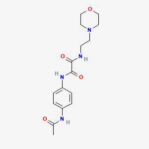 molecular formula C16H22N4O4 B2699934 N'-(4-乙酰氨基苯基)-N-(2-吗啉-4-基乙基)氧化酰胺 CAS No. 899956-26-4