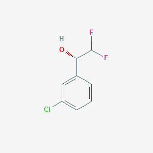 molecular formula C8H7ClF2O B2699937 (1S)-1-(3-氯苯基)-2,2-二氟乙醇 CAS No. 1821735-36-7