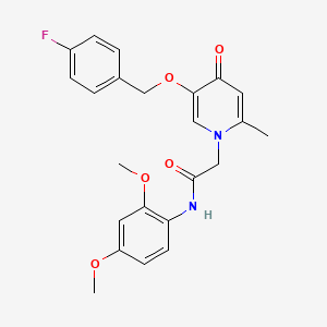 molecular formula C23H23FN2O5 B2699940 N-(2,4-二甲氧基苯基)-2-(5-((4-氟苄基)氧基)-2-甲基-4-氧代吡啶-1(4H)-基)乙酰胺 CAS No. 946333-03-5