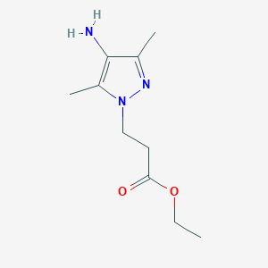 molecular formula C10H17N3O2 B2699965 Ethyl 3-(4-amino-3,5-dimethylpyrazol-1-yl)propanoate CAS No. 2248360-15-6