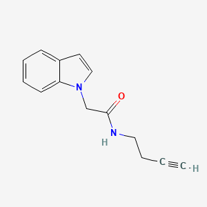 N-(but-3-yn-1-yl)-2-(1H-indol-1-yl)acetamide