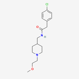 molecular formula C17H25ClN2O2 B2699979 2-(4-chlorophenyl)-N-((1-(2-methoxyethyl)piperidin-4-yl)methyl)acetamide CAS No. 954018-58-7