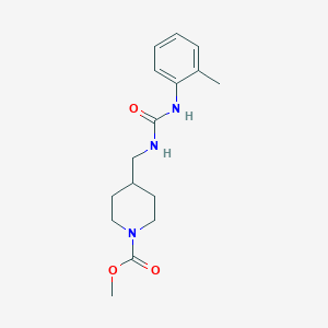 molecular formula C16H23N3O3 B2699989 Methyl 4-((3-(o-tolyl)ureido)methyl)piperidine-1-carboxylate CAS No. 1235109-94-0