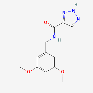 molecular formula C12H14N4O3 B2700006 N-(3,5-dimethoxybenzyl)-1H-1,2,3-triazole-5-carboxamide CAS No. 1788673-86-8