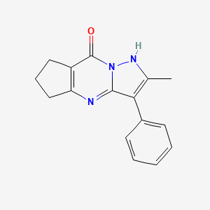 2-methyl-3-phenyl-4,5,6,7-tetrahydro-8H-cyclopenta[d]pyrazolo[1,5-a]pyrimidin-8-one