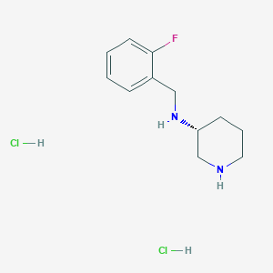 molecular formula C12H19Cl2FN2 B2700051 (R)-N-(2-Fluorobenzyl)piperidin-3-aminedihydrochloride CAS No. 1286208-03-4