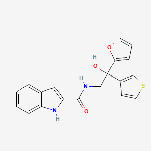 N-[2-(furan-2-yl)-2-hydroxy-2-(thiophen-3-yl)ethyl]-1H-indole-2-carboxamide