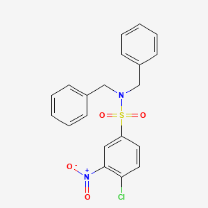 molecular formula C20H17ClN2O4S B2700088 N,N-dibenzyl-4-chloro-3-nitrobenzenesulfonamide CAS No. 426223-67-8