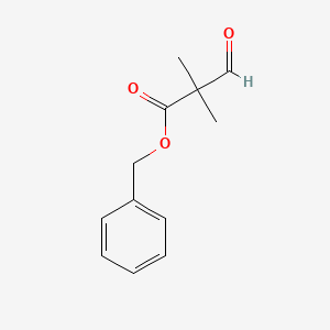 molecular formula C12H14O3 B2700092 Benzyl 2,2-dimethyl-3-oxopropanoate CAS No. 97518-80-4