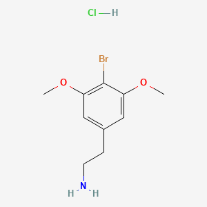 molecular formula C10H15BrClNO2 B2700104 2-(4-溴-3,5-二甲氧基苯基)乙胺；盐酸 CAS No. 61367-72-4
