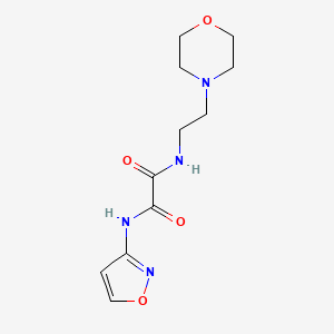 molecular formula C11H16N4O4 B2700112 N1-(isoxazol-3-yl)-N2-(2-morpholinoethyl)oxalamide CAS No. 899978-24-6