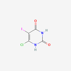 molecular formula C4H2ClIN2O2 B2700122 6-chloro-5-iodopyrimidine-2,4(1H,3H)-dione CAS No. 21428-28-4