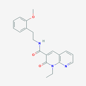 1-ethyl-N-(2-methoxyphenethyl)-2-oxo-1,2-dihydro-1,8-naphthyridine-3-carboxamide