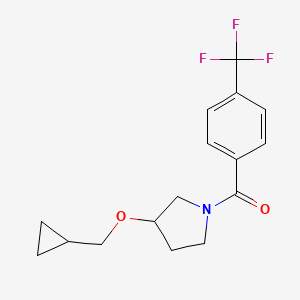 3-(cyclopropylmethoxy)-1-[4-(trifluoromethyl)benzoyl]pyrrolidine