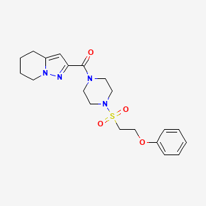 (4-((2-Phenoxyethyl)sulfonyl)piperazin-1-yl)(4,5,6,7-tetrahydropyrazolo[1,5-a]pyridin-2-yl)methanone