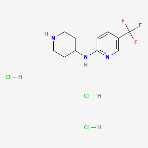 N-(Piperidin-4-yl)-5-(trifluoromethyl)pyridin-2-amine trihydrochloride