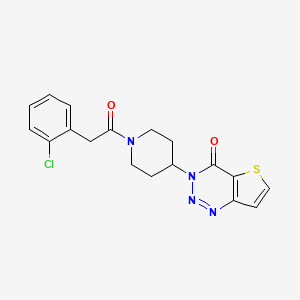 3-(1-(2-(2-chlorophenyl)acetyl)piperidin-4-yl)thieno[3,2-d][1,2,3]triazin-4(3H)-one