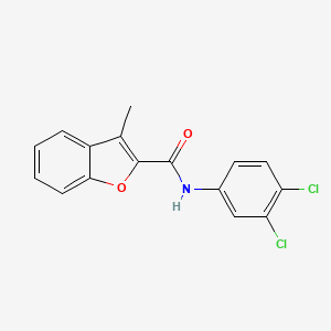 molecular formula C16H11Cl2NO2 B2700180 N-(3,4-dichlorophenyl)-3-methyl-1-benzofuran-2-carboxamide CAS No. 36212-38-1