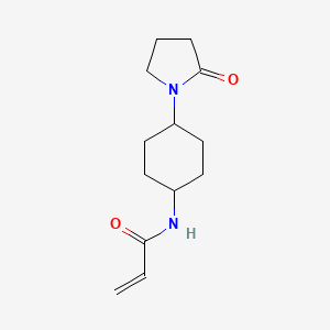 molecular formula C13H20N2O2 B2700184 N-[4-(2-Oxopyrrolidin-1-yl)cyclohexyl]prop-2-enamide CAS No. 2361640-78-8