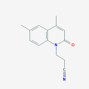 3-(4,6-Dimethyl-2-oxoquinolin-1(2H)-yl)propanenitrile
