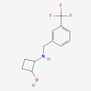 2-({[3-(Trifluoromethyl)phenyl]methyl}amino)cyclobutan-1-ol