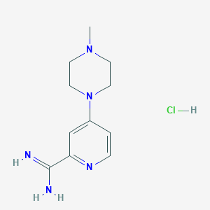 4-(4-Methylpiperazin-1-yl)pyridine-2-carboximidamide hydrochloride