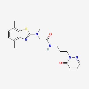 2-((4,7-dimethylbenzo[d]thiazol-2-yl)(methyl)amino)-N-(3-(6-oxopyridazin-1(6H)-yl)propyl)acetamide