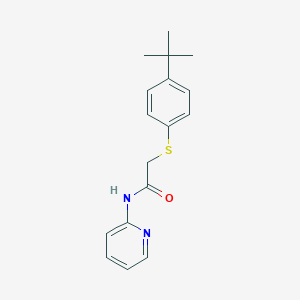 molecular formula C17H20N2OS B270021 2-[(4-tert-butylphenyl)sulfanyl]-N-(pyridin-2-yl)acetamide 