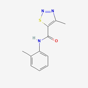 molecular formula C11H11N3OS B2700213 4-甲基-N-(2-甲基苯基)噻二唑-5-羧酰胺 CAS No. 69636-06-2