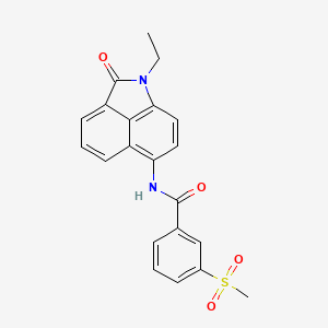 molecular formula C21H18N2O4S B2700269 N-(1-ethyl-2-oxo-1,2-dihydrobenzo[cd]indol-6-yl)-3-(methylsulfonyl)benzamide CAS No. 896287-76-6