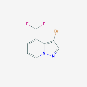 B2700297 3-Bromo-4-(difluoromethyl)pyrazolo[1,5-a]pyridine CAS No. 2248296-05-9