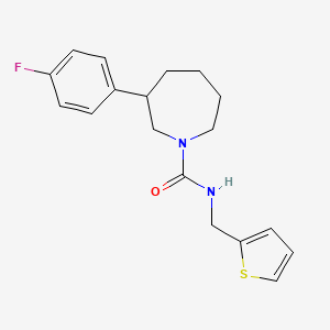 molecular formula C18H21FN2OS B2700323 3-(4-氟苯基)-N-(噻吩-2-基甲基)环庚烷-1-甲酰胺 CAS No. 1797960-69-0