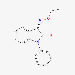 (3Z)-3-ethoxyimino-1-phenylindol-2-one