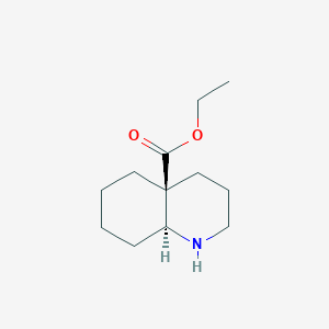 molecular formula C12H21NO2 B2700353 乙酸(4aS,8aS)-2,3,4,5,6,7,8,8a-八氢-1H-喹啉-4a-羧酸酯 CAS No. 2287237-88-9
