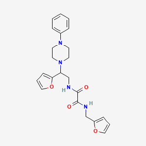 N1-(2-(furan-2-yl)-2-(4-phenylpiperazin-1-yl)ethyl)-N2-(furan-2-ylmethyl)oxalamide