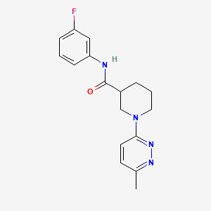 molecular formula C17H19FN4O B2700366 N-(3-fluorophenyl)-1-(6-methylpyridazin-3-yl)piperidine-3-carboxamide CAS No. 2320381-79-9