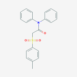 molecular formula C21H19NO3S B270038 2-[(4-methylphenyl)sulfonyl]-N,N-diphenylacetamide 