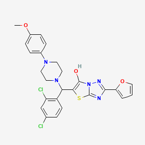 5-((2,4-Dichlorophenyl)(4-(4-methoxyphenyl)piperazin-1-yl)methyl)-2-(furan-2-yl)thiazolo[3,2-b][1,2,4]triazol-6-ol