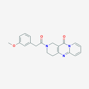 molecular formula C20H19N3O3 B2700437 2-(2-(3-methoxyphenyl)acetyl)-3,4-dihydro-1H-dipyrido[1,2-a:4',3'-d]pyrimidin-11(2H)-one CAS No. 1903771-81-2