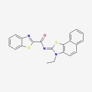 N-(3-ethylbenzo[g][1,3]benzothiazol-2-ylidene)-1,3-benzothiazole-2-carboxamide